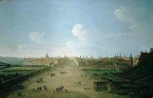 Ansicht der Calle de Atocha, Madrid von Antonio Joli