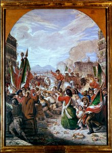 Der Einzug von Giuseppe Garibaldi in Neapel am 7. Oktober