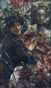 Aurelia - Porträt eines römischen Modells namens Cornacchia von Antonio Mancini