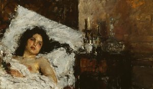 Rastend, ca. 1887 von Antonio Mancini