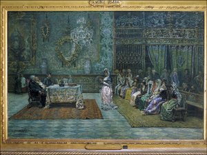 Überprüfung der Lehre im Pfarrhaus von Granada, spätes 19. Jahrhundert