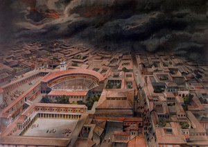 Der Ausbruch des Vesuvs in Pompeji im Jahr 79 n. Chr. von Antonio Niccolini