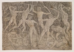 Schlacht der Nackten von Antonio Pollaiuolo