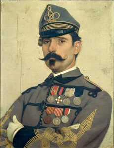 Porträt von Giovanni Maria Damiani in der Uniform von Garibaldis Armee, von Antonio Puccinelli von Antonio Puccinelli