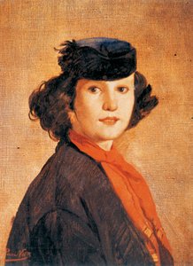 Porträt der Ehefrau (Nerina Badioli) von Antonio Puccinelli, um 1866