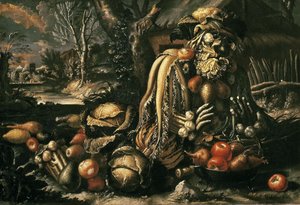 Die vier Jahreszeiten: Winter, zwischen 1685 und 1695 von Antonio Rasio