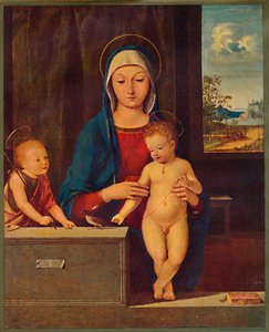 Madonna und Kind mit dem heiligen Johannes dem Täufer, 1903 von Antonio Solario