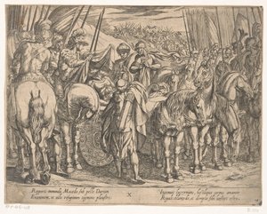 Alexander der Große findet den Körper von Darius