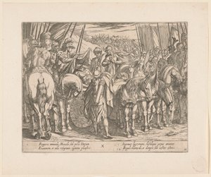Alexander der Große findet den Körper von Darius