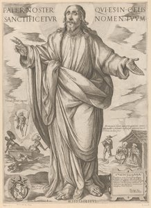 Christus (Pater noster qui es in celis sanctificetur nomen tuum, Christus, Maria und die Apostel) von Antonio Tempesta