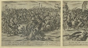 Der Tod von Camillus im Kampf zwischen Griechen und Römern