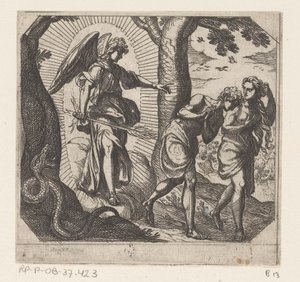 Vertreibung aus dem Paradies von Antonio Tempesta