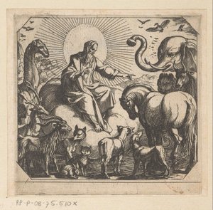 Gott erschafft die Tiere auf dem Land von Antonio Tempesta
