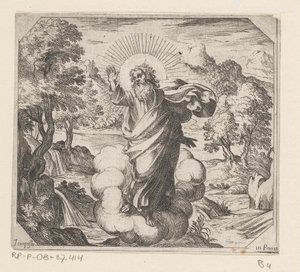 Gott erschafft Pflanzen und Bäume von Antonio Tempesta