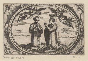 Heilige Felicula und Heilige Petronilla, Römische Märtyrerinnen (Imagini di moltes vergini Rom nel martirio) von Antonio Tempesta