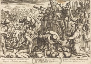 Josaphat dankt Gott für seinen Sieg von Antonio Tempesta
