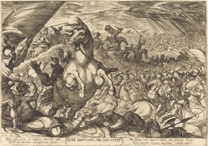 Josua befiehlt der Sonne stillzustehen von Antonio Tempesta