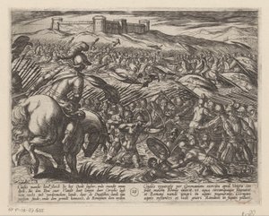 Julius Civilis setzt das Land mit Hilfe von Deichen unter Wasser