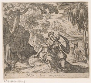 Jupiter und Callisto (Metamorphosen von Ovidius) von Antonio Tempesta