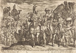 Lot und seine Familie von Abraham nach Hause gerufen von Antonio Tempesta