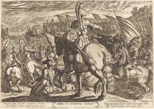 Moses lässt das hebräische Heer gegen die Äthiopier marschieren von Antonio Tempesta