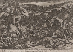Platte 18: Sauls Selbstmord nach seiner Niederlage gegen die Philister, aus 