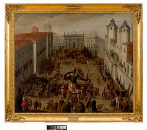 Turnier auf der Piazza del Castello, Turin, 1620