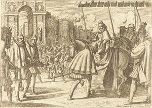 Triumphaler Einzug von Margarete von Österreich von Antonio Tempesta