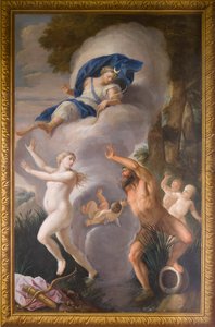 Nordfassaden-Wandbild, das Alpheus und Arethusa darstellt, Bankettsaal