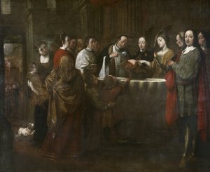 Die Taufe des Heiligen Franziskus, ca. 1729-33 von Antonio Viladomat
