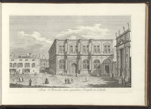 Ansicht des Campo San Rocco in Venedig von Antonio Visentini
