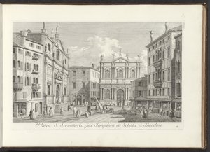 Ansicht des Campo San Salvador in Venedig
