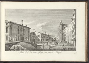 Ansicht des Campo dei Gesuiti in Venedig von Antonio Visentini