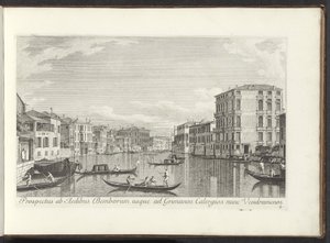 Ansicht des Canal Grande, Palazzo Bembo und Palazzo Vendramin-Calergi in Venedig