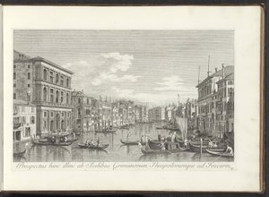 Ansicht des Canal Grande, Palazzo Grimani und Ca