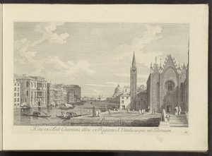 Ansicht des Canal Grande und der Chiesa di Santa Maria della Carità in Venedig von Antonio Visentini