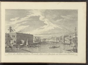 Ansicht des Canal Grande in Venedig von Antonio Visentini