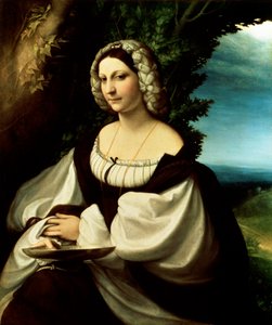 Weibliches Porträt, um 1518 von Antonio da Correggio