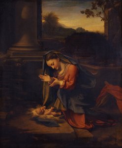Madonna, die das Kind anbetet, um 1525 von Antonio da Correggio