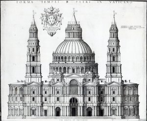 Plan für St. Peter, Rom, 1539 von Antonio da Sangallo