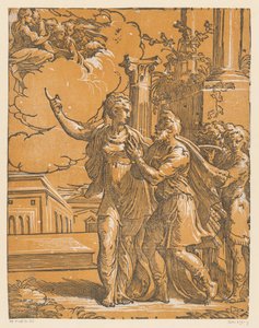 Kaiser Augustus und die Tiburtinische Sibylle von Antonio da Trento