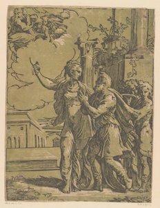 Kaiser Augustus und die Tiburtinische Sibylle von Antonio da Trento