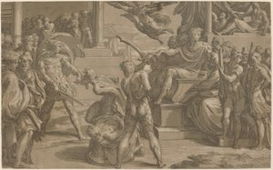 Das Martyrium der Heiligen Petrus und Paulus von Antonio da Trento