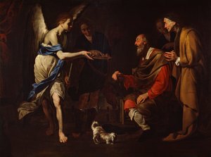 Die Heilung des Tobias, ca. 1600-50 von Antonio de Bellis