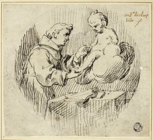 Der heilige Antonius von Padua mit dem Jesuskind von Antonio del Castillo y Saavedra