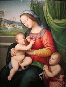 Madonna mit Kind und dem kleinen Johannes dem Täufer