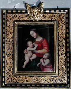 Madonna mit Kind und Johannes dem Täufer von Antonio del Ceraiolo