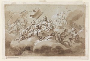 Die Jungfrau und das Kind umgeben von Heiligen von Antonio di Dominici