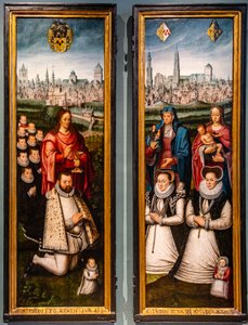 Porträts von Juan II Pardo und seinen Frauen Anna Ingenieulandt und Maria Anchemann von Antoon Claeissens