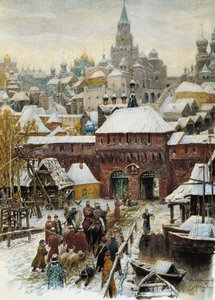 Moskau im 17. Jahrhundert, Ende des 19. - Anfang des 20. Jahrhunderts von Appolinari Mikhaylovich Vasnetsov
